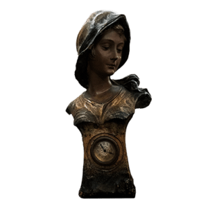 Busto in terracotta policroma Art nouveau