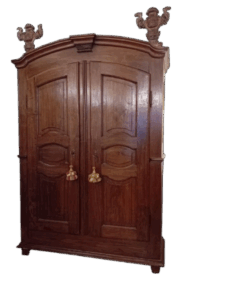 Armadietto in legno marrone scuro , Piemontese, XVIII secolo