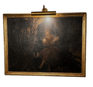 Dipinto raffiguranti "Santi eremiti" Cornici coeve Italia Centrale Epoca inizio XVII secolo
